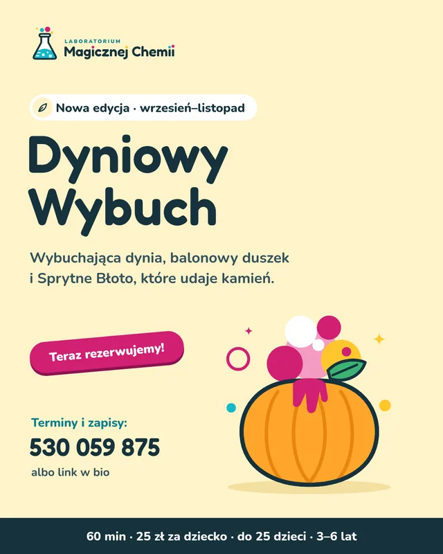 Post na Instagramie: nowa edycja Dyniowy Wybuch