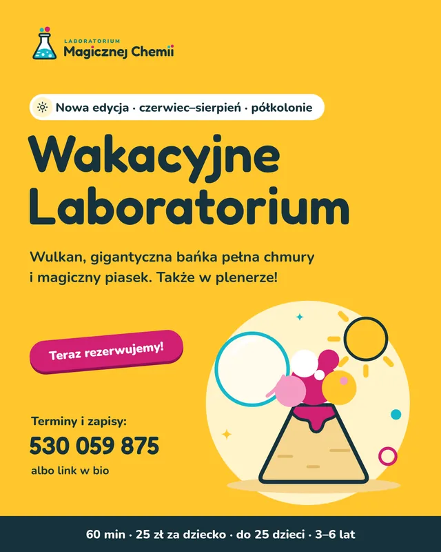 Post na Instagramie: nowa edycja Wakacyjne Laboratorium